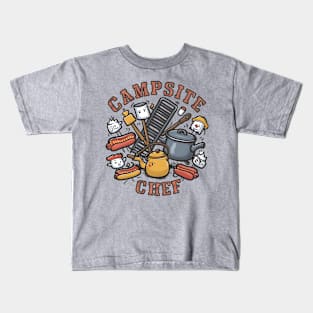 Campsite Chef Funny Camping and Hiking Kids T-Shirt